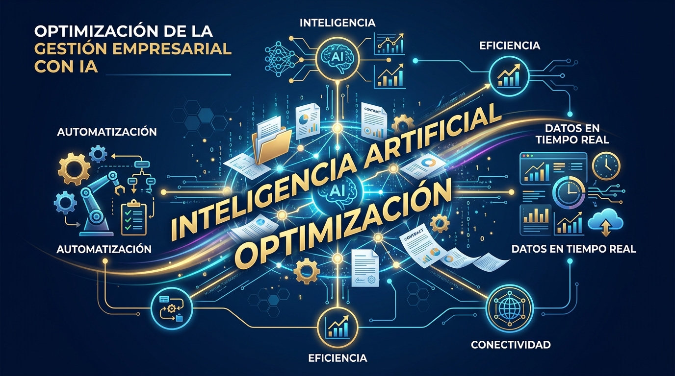 Inteligencia artificial optimizando procesos de sistema de gestión empresarial